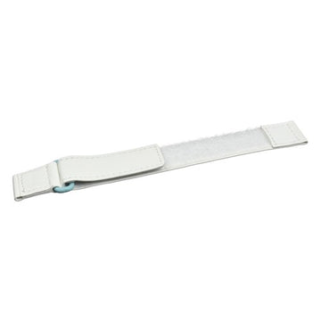 20mm White Leather Military Watch Strap | Chrono Straps UK