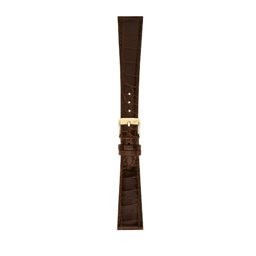 20mm Morellato Brown Genuine Alligator Watch Strap | Chrono Straps UK