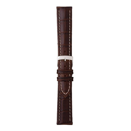 20mm Morellato Brown Leather Watch Strap | Chrono Straps UK