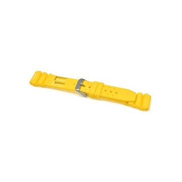 24mm Yellow Rubber\Resin Divers / Rubber / Silicone Watch Strap | Chrono Straps UK