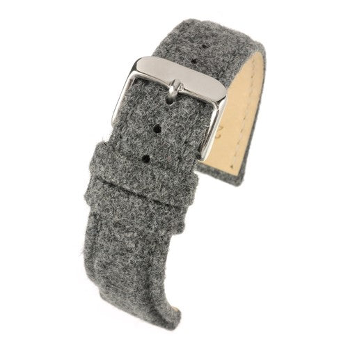 22mm Grey Nylon\Woven Premium Watch Strap | Chrono Straps UK