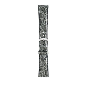 20mm Morellato Grey Genuine Crocodile Watch Strap | Chrono Straps UK