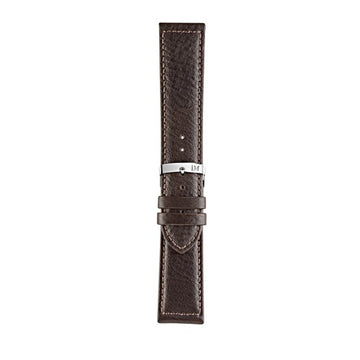 26mm Morellato Brown Leather Watch Strap | Chrono Straps UK