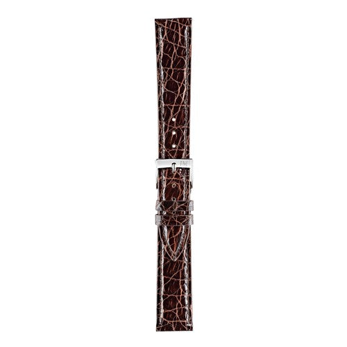 16mm Morellato Brown Genuine Crocodile Watch Strap | Chrono Straps UK