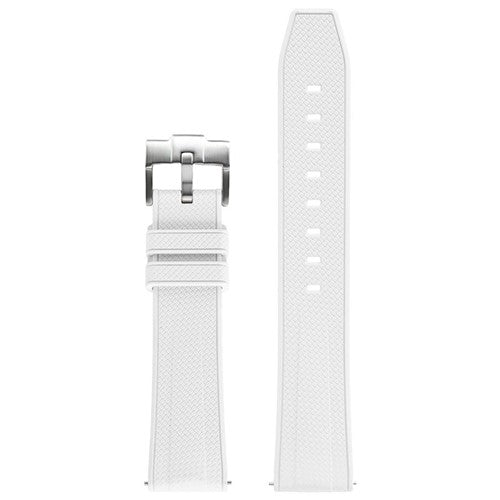 20mm White Silicone Divers / Rubber / Silicone Watch Strap | Chrono Straps UK