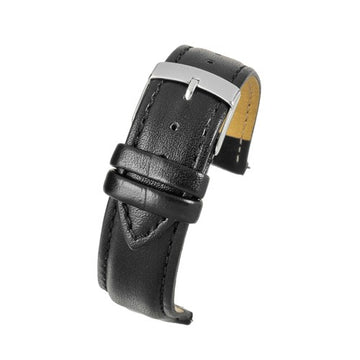 16mm Black Vegan Friendly Quick Release Watch Strap | Chrono Straps UK
