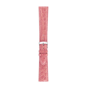 14mm Morellato Pink Genuine Crocodile Watch Strap | Chrono Straps UK