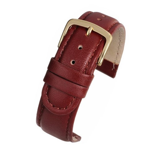 18mm Brown Leather Essential Watch Strap | Chrono Straps UK