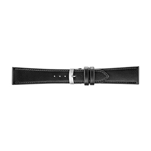 24mm Morellato Black Vegan Friendly Watch Strap | Chrono Straps UK