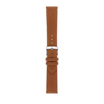 22mm Morellato Brown Leather Watch Strap | Chrono Straps UK