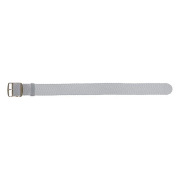 18mm Grey Nylon\Woven Perlon Watch Strap | Chrono Straps UK