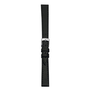 20mm Morellato Black Genuine Lizard Watch Strap | Chrono Straps UK