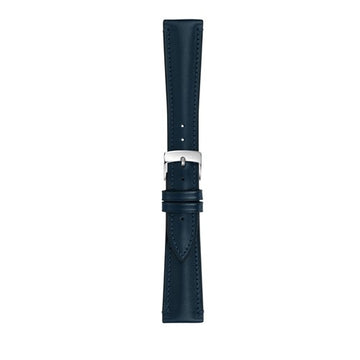 20mm Morellato Blue Leather Watch Strap | Chrono Straps UK