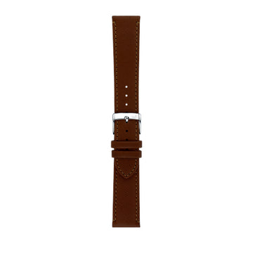 22mm Morellato Brown Leather Watch Strap | Chrono Straps UK