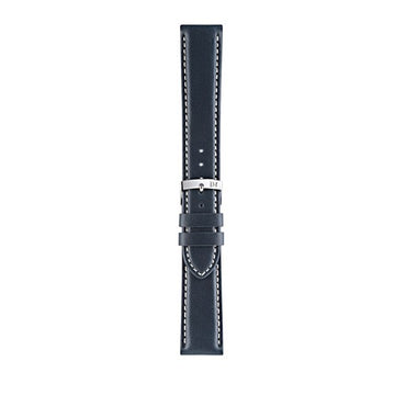 24mm Morellato Blue Leather Watch Strap | Chrono Straps UK