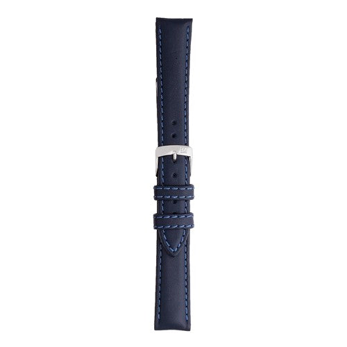 20mm Morellato Blue Leather Watch Strap | Chrono Straps UK