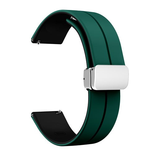 20mm Green Silicone Quick Release Watch Strap | Chrono Straps UK