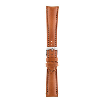 24mm Morellato Brown Leather Watch Strap | Chrono Straps UK