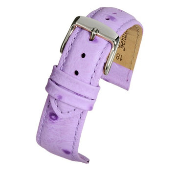 12mm Purple Leather Essential Watch Strap | Chrono Straps UK