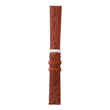 12mm Morellato Brown Leather Watch Strap | Chrono Straps UK
