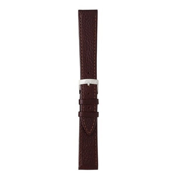 16mm Morellato Brown Leather Watch Strap | Chrono Straps UK