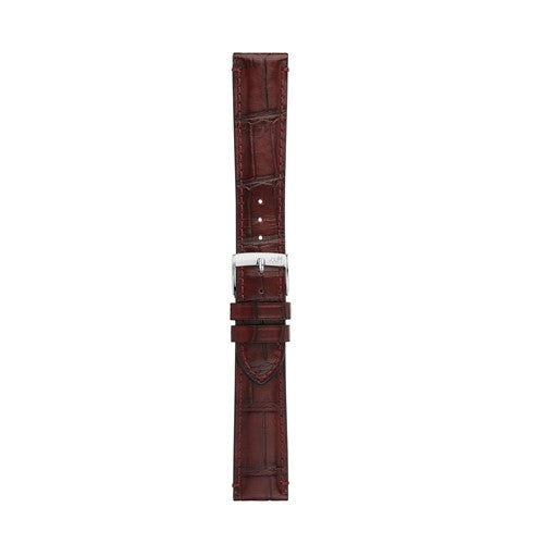 18mm Morellato Red Leather Watch Strap | Chrono Straps UK