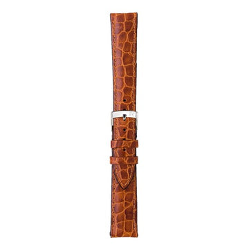 20mm Morellato Brown Leather Watch Strap | Chrono Straps UK