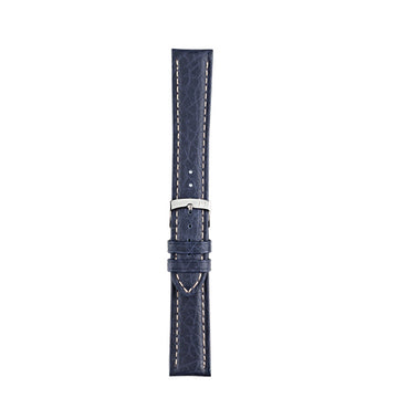 18mm Morellato Blue Leather Watch Strap | Chrono Straps UK