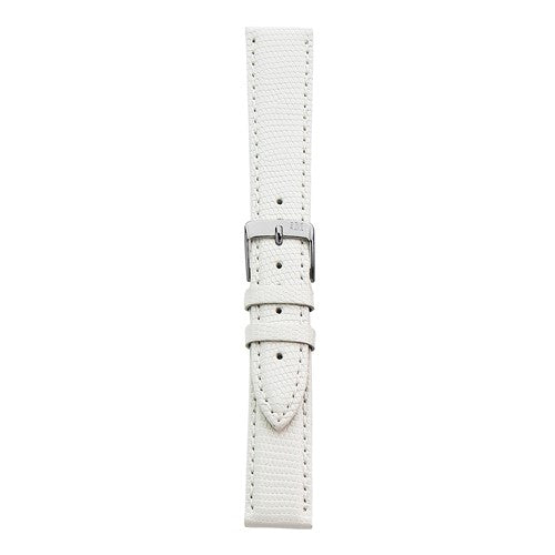 16mm Morellato White Genuine Lizard Watch Strap | Chrono Straps UK