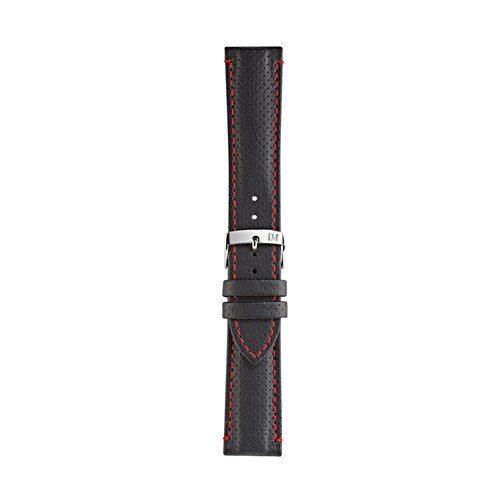 22mm Morellato Black Recycled Watch Strap | Chrono Straps UK