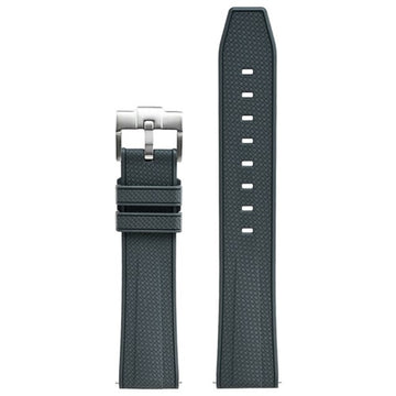 22mm Grey Silicone Divers / Rubber / Silicone Watch Strap | Chrono Straps UK