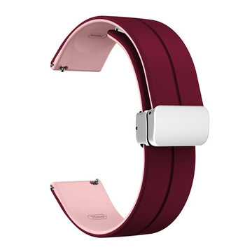 20mm Red Silicone Quick Release Watch Strap | Chrono Straps UK