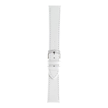 10mm Morellato White Leather Watch Strap | Chrono Straps UK