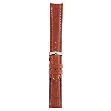 18mm Morellato Brown Leather Watch Strap | Chrono Straps UK