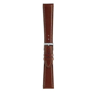 18mm Morellato Brown Leather Watch Strap | Chrono Straps UK