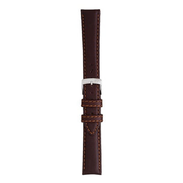 14mm Morellato Brown Leather Watch Strap | Chrono Straps UK