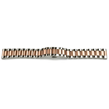 22mm Gold Metal Bracelets & Expanders Watch Strap | Chrono Straps UK