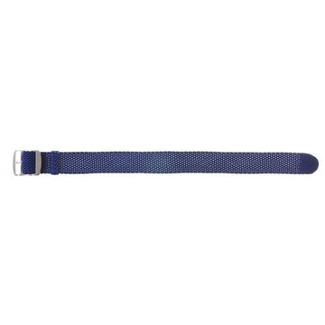 22mm Blue Nylon\Woven Perlon Watch Strap | Chrono Straps UK