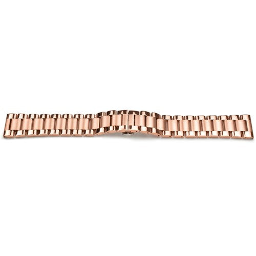 22mm Gold Metal Bracelets & Expanders Watch Strap | Chrono Straps UK