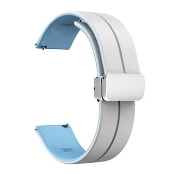20mm Cream Silicone Quick Release Watch Strap | Chrono Straps UK