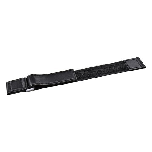 20mm Black Leather Military Watch Strap | Chrono Straps UK