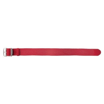 22mm Red Nylon\Woven Perlon Watch Strap | Chrono Straps UK