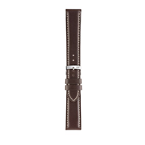 24mm Morellato Brown Leather Watch Strap | Chrono Straps UK