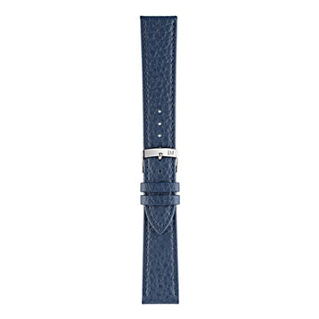 18mm Morellato Blue Leather Watch Strap | Chrono Straps UK
