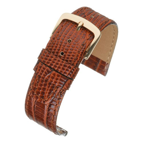 18mm Brown Leather Essential Watch Strap | Chrono Straps UK