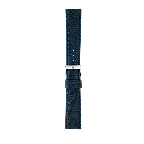 16mm Morellato Blue Genuine Lizard Watch Strap | Chrono Straps UK