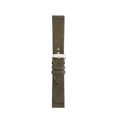 22mm Morellato Green Leather Watch Strap | Chrono Straps UK