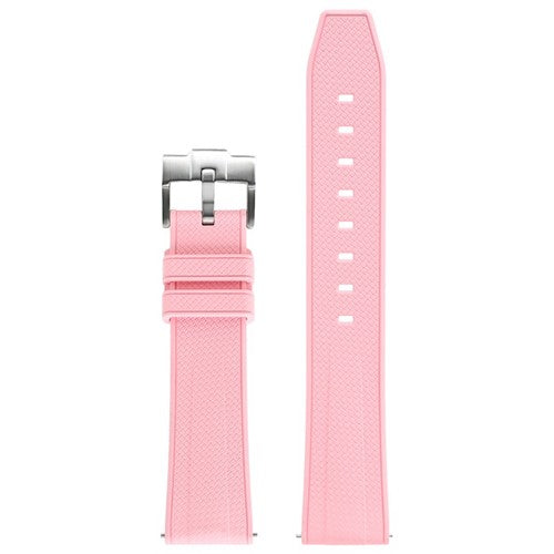 22mm Pink Silicone Divers / Rubber / Silicone Watch Strap | Chrono Straps UK