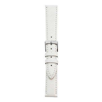 18mm Morellato White Genuine Lizard Watch Strap | Chrono Straps UK
