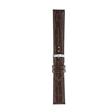 18mm Morellato Brown Leather Watch Strap | Chrono Straps UK